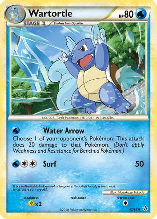 Wartortle 042/95  - Reverse Holofoil Unleashed