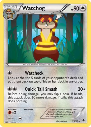 Watchog 079/98  - Reverse Holofoil Emerging Powers