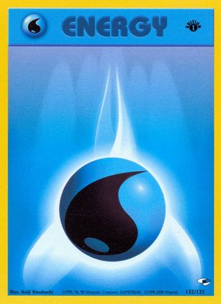 Water Energy 132/132 - 1st Edition Gym Heroes