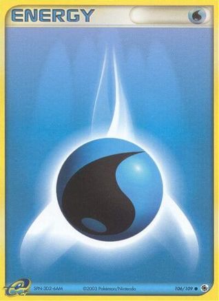 Water Energy 106/109 - Reverse Holofoil Ruby and Sapphire