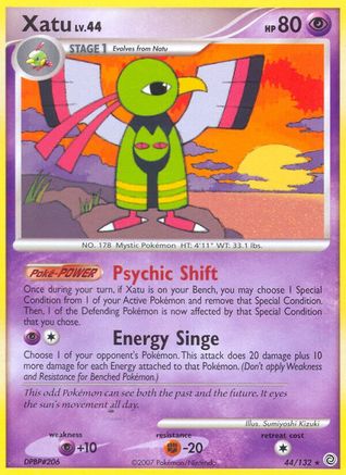 Xatu 044/132  - Reverse Holofoil Secret Wonders