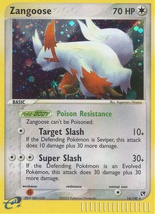Zangoose 014/100 - Reverse Holofoil Sandstorm