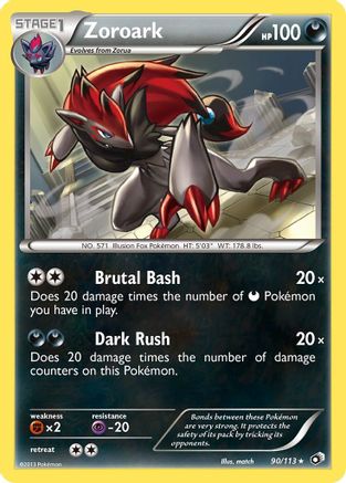 Zoroark 090/113  - Holofoil Legendary Treasures