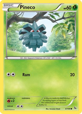Pineco 004/106  - Reverse Holofoil XY  Flashfire