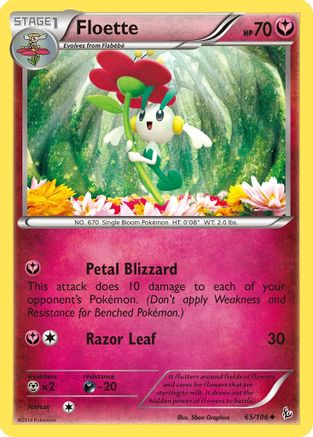 Floette 065/106  - Reverse Holofoil XY  Flashfire
