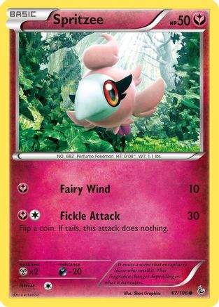 Spritzee 067/106  - Reverse Holofoil XY  Flashfire