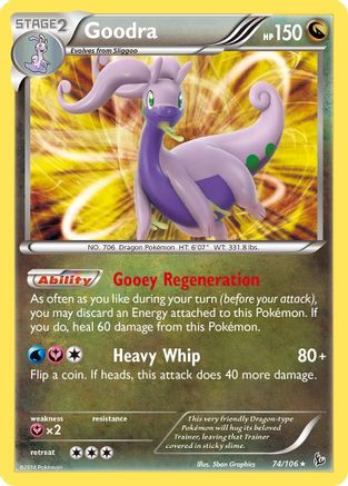 Goodra 074/106  - Reverse Holofoil XY  Flashfire
