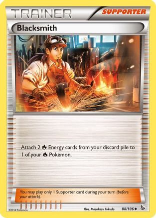 Blacksmith 088/106  - Reverse Holofoil XY  Flashfire