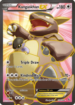 Kangaskhan EX (Full Art) 103/106  - Holofoil XY  Flashfire