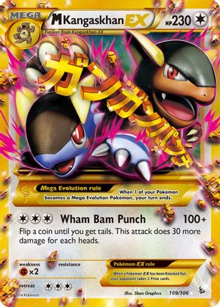 M Kangaskhan EX 109/106  - Holofoil XY  Flashfire