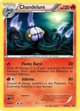 Chandelure 020/99  - Reverse Holofoil Next Destinies