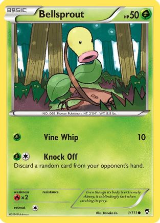 Bellsprout 001/111  - Reverse Holofoil XY  Furious Fists