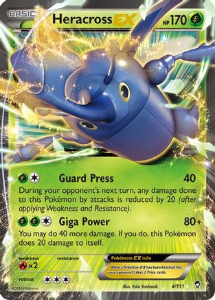 Heracross EX 004/111  - Holofoil XY  Furious Fists