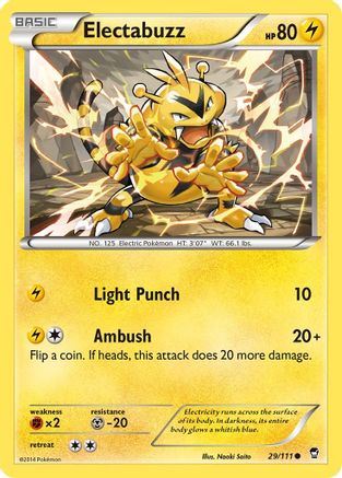 Electabuzz 029/111  - Reverse Holofoil XY  Furious Fists