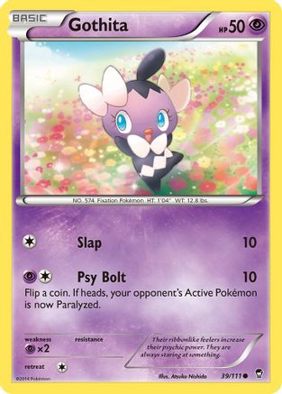 Gothita 039/111  - Reverse Holofoil XY  Furious Fists