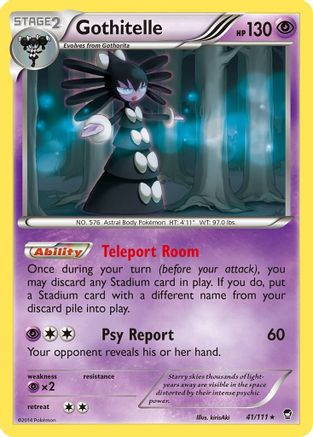 Gothitelle 041/111  - Reverse Holofoil XY  Furious Fists