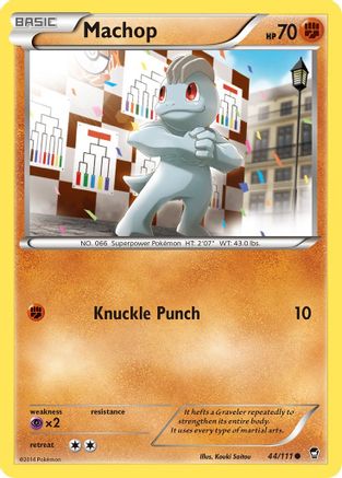 Machop 044/111  - Reverse Holofoil XY  Furious Fists