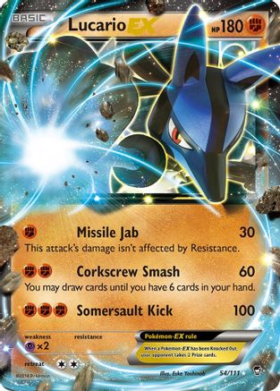Lucario EX 054/111  - Holofoil XY  Furious Fists