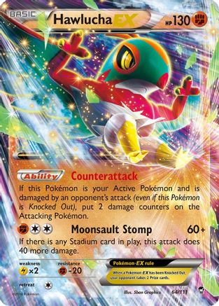 Hawlucha EX 064/111  - Holofoil XY  Furious Fists