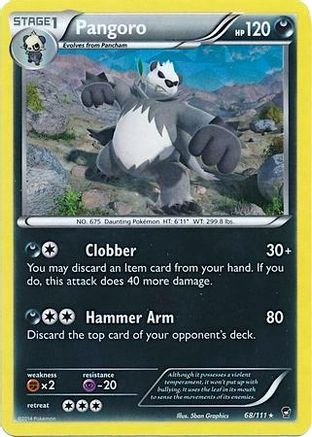 Pangoro (Cracked Ice Holo) 068/111  - Holofoil Deck Exclusives
