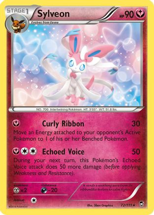 Sylveon 072/111  - Reverse Holofoil XY  Furious Fists