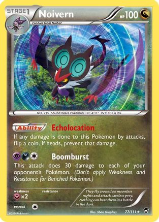 Noivern 077/111  - Reverse Holofoil XY  Furious Fists