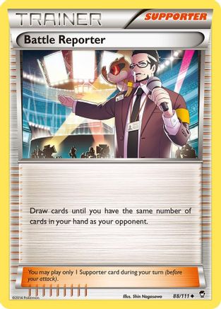 Battle Reporter 088/111  - Reverse Holofoil XY  Furious Fists