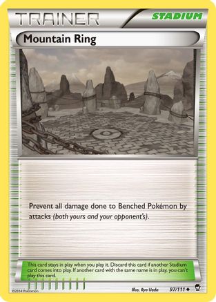 Mountain Ring 097/111  - Reverse Holofoil XY  Furious Fists