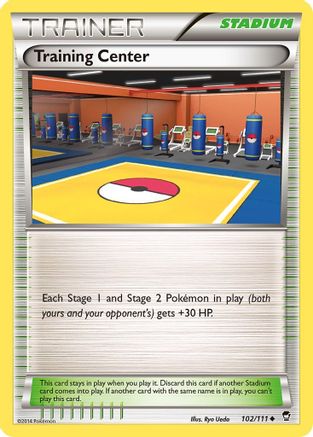 Training Center 102/111  - Reverse Holofoil XY  Furious Fists