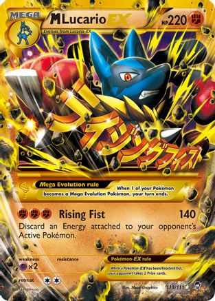 M Lucario EX 113/111  - Holofoil XY  Furious Fists