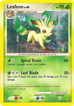 Leafeon (DP Majestic Dawn) 024/100  - Holofoil Deck Exclusives