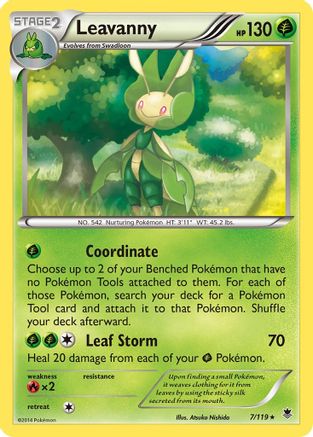 Leavanny 007/119  - Reverse Holofoil XY  Phantom Forces