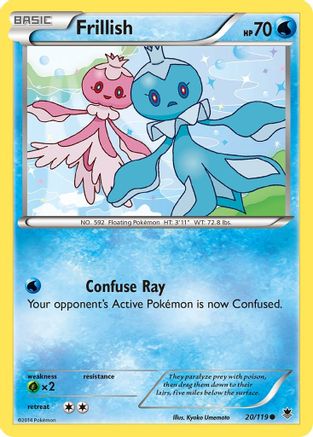 Frillish 020/119  - Reverse Holofoil XY  Phantom Forces
