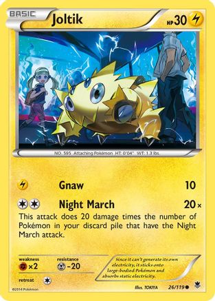 Joltik 026/119  - Reverse Holofoil XY  Phantom Forces