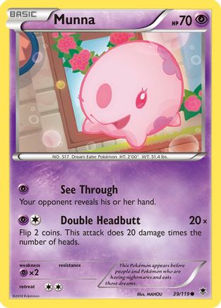 Munna 039/119  - Reverse Holofoil XY  Phantom Forces