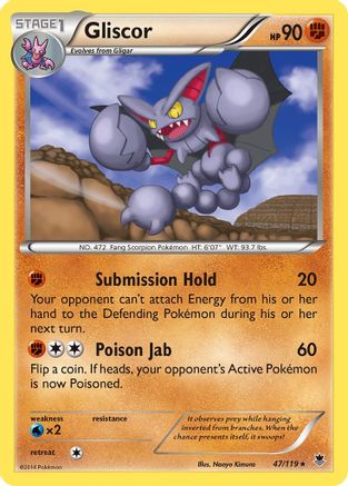Gliscor 047/119  - Reverse Holofoil XY  Phantom Forces