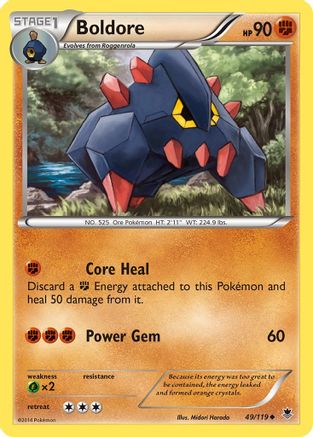 Boldore 049/119  - Reverse Holofoil XY  Phantom Forces