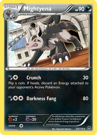 Mightyena 054/119  - Reverse Holofoil XY  Phantom Forces