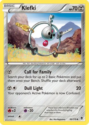 Klefki 066/119  - Reverse Holofoil XY  Phantom Forces