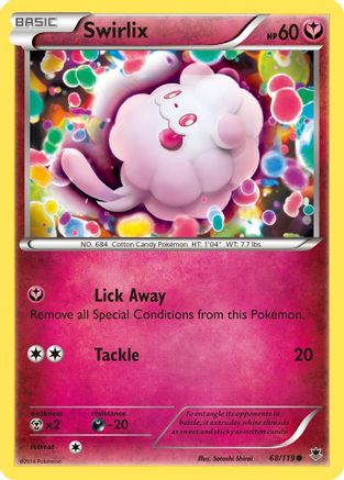 Swirlix 068/119  - Reverse Holofoil XY  Phantom Forces