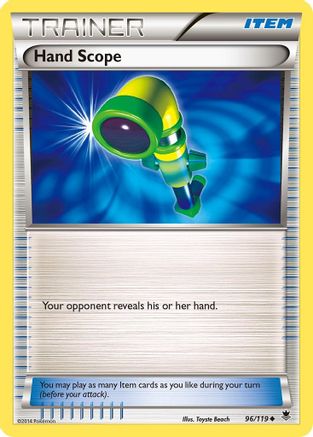 Hand Scope 096/119  - Reverse Holofoil XY  Phantom Forces