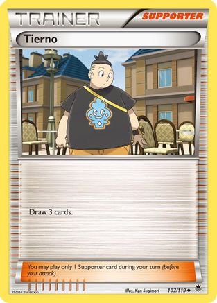 Tierno 107/119  - Reverse Holofoil XY  Phantom Forces