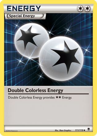 Double Colorless Energy 111/119  - Reverse Holofoil XY  Phantom Forces