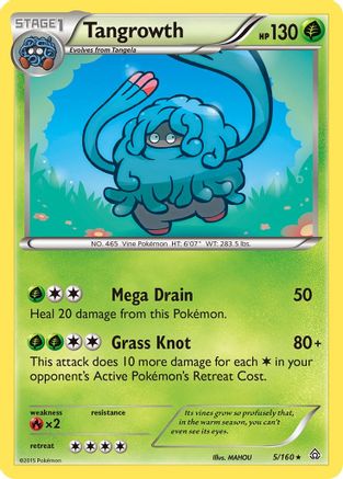 Tangrowth 005/160 - Reverse Holofoil XY  Primal Clash