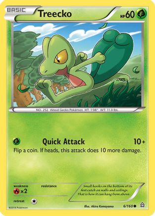 Treecko 006/160  - Reverse Holofoil XY  Primal Clash
