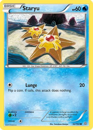 Staryu 032/160  - Reverse Holofoil XY  Primal Clash