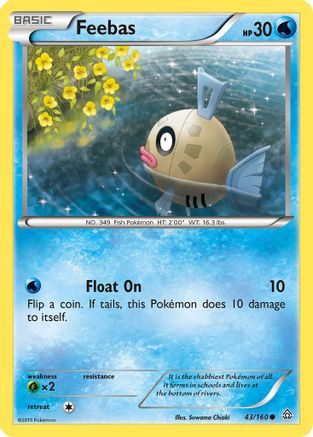 Feebas 043/160  - Reverse Holofoil XY  Primal Clash