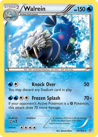 Walrein 048/160  XY  Primal Clash