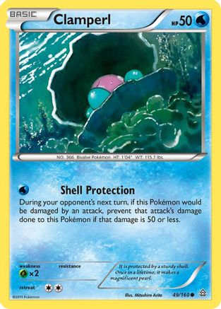 Clamperl 049/160  - Reverse Holofoil XY  Primal Clash