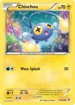 Chinchou 057/160  - Reverse Holofoil XY  Primal Clash